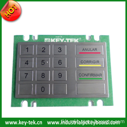 Customizable Metal Keypad for Kiosks Vending Machining